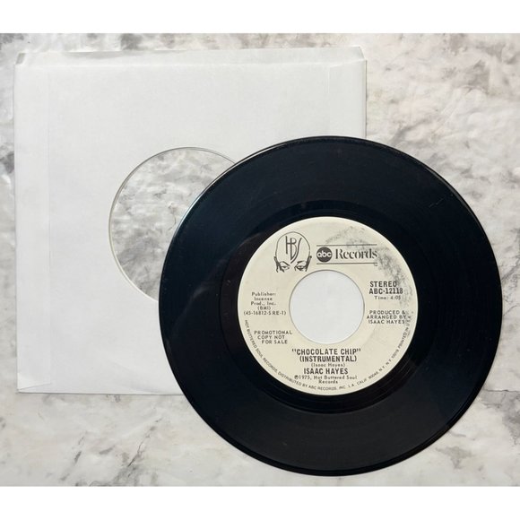 Isaac Hayes Chocolate Chip / Instrumental 45 Funk Soul Promo 1975 ABC Records - Picture 5 of 6